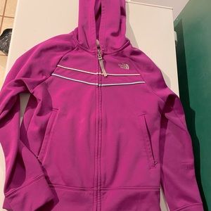 North Face fleece hooded sweatshirt